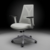 Chaise de bureau moderne jaune mi-dossier chaises de bureau à domicile salle de réunion chaise en plastique à cadre blanc