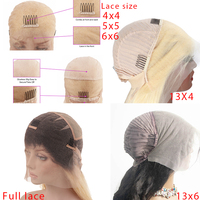 Perruques Lace Front Mixtes en Cheveux Humains Brésiliens Remy 100% Naturels, Lisses Comme des Baguettes, Sans Colle, de 10 à 28 Pouces, pour Femmes Noires - Vente en Gros Chine