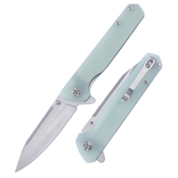 Couteau pliant industriel en acier 3Cr13 à pointe tombante, vente en gros, couteau de poche EDC avec manche G10 pour le camping en extérieur, directement de l'usine