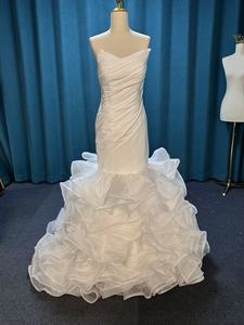 Precio de Fábrica Nuevo Estilo Vestidos de Novia Africanos de Lujo con Encaje, Bordado de Flores, Silueta Sirena Trompeta - Product Image 3