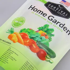Bolsa de embalaje de Semillas agrícolas, frutas y verduras, sellado lateral de 3, de alta calidad