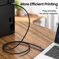 Câble USB Type B 2.0 pour imprimante d'étiquettes Canon Epson HP ZJiang, imprimante DAC USB, 0,5 m - 3 m, câble d'imprimante/scanner Type C