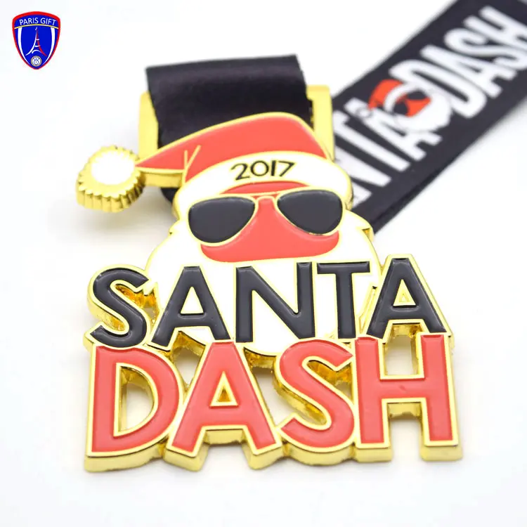 Медаль Техасского Санты DASH в качестве награды за бег, Рождественский подарок