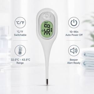 <span class=keywords><strong>Thermomètre</strong></span> numérique médical pour usage oral, <span class=keywords><strong>axillaire</strong></span> et rectal, haute précision, alerte fièvre, certifié CE pour la maison et la clinique - Product Image 2