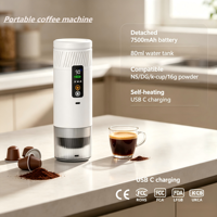 Machine à expresso portable JN04 80ML NS DG compatible K-cup, compacte, USB-C, 20 bars, pour bureau, maison, camping