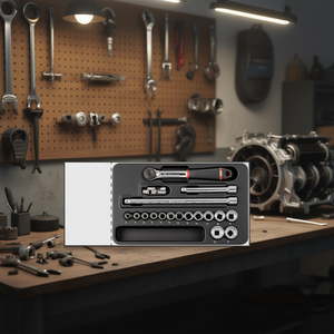 519/604BA Tool Set 12pc <b>Socket</b> Wrench Kit With <b>Extensions</b> And Bits For Automotive Repair - Product Image 3