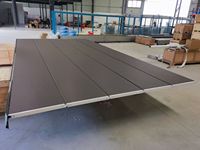 Panneau de porte de garage isolé en mousse de polyuréthane en acier de 40 mm/50 mm