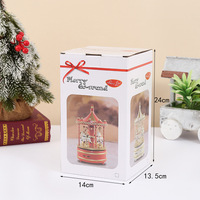 Vente en gros de boîtes à musique en bois de style européen, rotatives, à piles, créatives, pour décorations de cadeaux d'anniversaire et de Noël