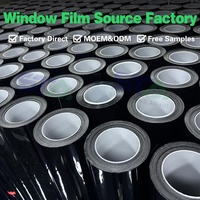 Film teinté pour vitres de voiture en PET carbone, blocage UV à 100 %, rejet de chaleur, 2 mil, transmission de la lumière visible de 4 % à 70 %, 1,52 x 30 m, OEM
