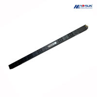 Interrupteur magnétique à commande indépendante par prise AC380 415V 125A, PDU intelligent vertical en métal noir UL