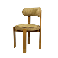 Chaise de salle à manger en bois massif, style antique, minimaliste moderne, avec revêtement en tissu, chaises de salle à manger pour hôtel
