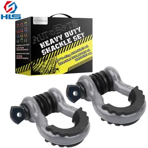 Factory Source Drop forged heavy duty D ring shackle for 4*4 off-road vehicle pink