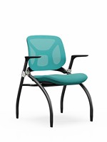 Chaise de conférence pliable élégante avec coussin en éponge souple, chaise pliante portable pour formations, événements, réunions, vente directe usine, MOQ 5