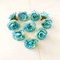 Mini-têtes de roses artificielles en soie vintage de 3 cm, petites roses idéales pour les bouquets de mariage, les projets de bricolage et les décorations de fêtes à domicile