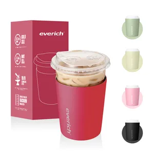 Hot Sell High Quality Custom Logo Color Double Wall Insulation Stainless Steel Coffee Cup Sleeve