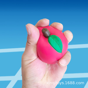 <span class=keywords><strong>PU</strong></span> <span class=keywords><strong>Apple</strong></span> Grip bóng mô phỏng đạo cụ Mô hình màu đỏ màu xanh lá cây táo cao phục hồi mềm có thể in khuyến mại đồ chơi căng thẳng bóng - Product Image 1