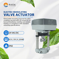 Actionneur de vanne électrique industriel 24V 3000N avec moteur CC sans balais IP65 pour système de contrôle de vanne robuste