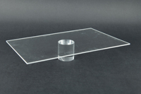 Vente en gros de feuille acrylique transparente transparente résistante aux UV de 5mm Surface solide extérieure pour la publicité Découpe personnalisée disponible