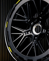 Jantes forgées sur mesure en 2 parties 6061-T6 avec anneau aérodynamique 19 20 21 22 pouces, design maillé, jantes en alliage compatibles avec le style CR13 AERO+ V2