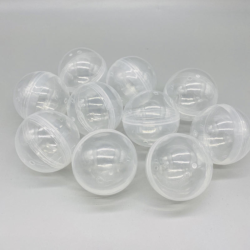 Carcasa de huevo transparente retorcida de 50 mm - Nuevo material de 55 mm