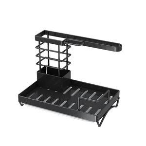 Organizer per Caddy da cucina per uso domestico cestello di scarico con supporto per spugna di sapone per lavello sospeso con vaschetta di scarico - Product Image 6