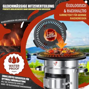 Plancha <span class=keywords><strong>de</strong></span> hierro fundido para barbacoa, horno holandés, estufa Rocket, estufa <span class=keywords><strong>de</strong></span> camping, fácil <span class=keywords><strong>de</strong></span> limpiar, para <span class=keywords><strong>carne</strong></span>, pequeñas parrillas, fabricado en China - Product Image 3