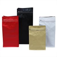 Emballage personnalisé pour aliments avec sac en papier kraft pour sacs de café Pochette debout avec fermeture à glissière pour pop-corn snacks arachides