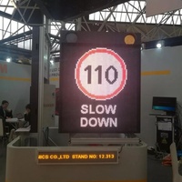 Panneau LED VMS panneau radar de vitesse limite de vitesse affichage led de la flèche de circulation panneau de signalisation routière message numérique
