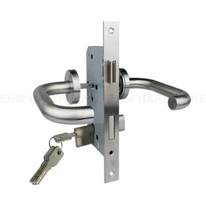 Serratura digitale elettrica intelligente da infilare SS304 serratura da infilare maniglia a leva ignifuga per serratura della porta di fuga