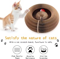 Jouet accordéon pour chat avec clochette, balle pour chaton, griffoir, orgue magique, planche à griffer pour chat, jouets à griffer pour chat