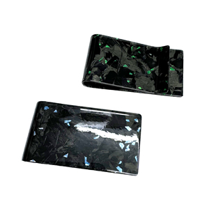 Men's Durable Forged Carbon Fiber Money Clip Ultra Thin Slim Card Holder Money Wallet Glossy Black Moneyclip Gift for Men - Product Image 4