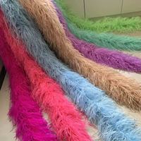 Boa en plumes d'autruche 5 plis teintes, colorées et duveteuses, rouge et jaune, pour artisanat DIY, costumes, soirées dansantes, Halloween