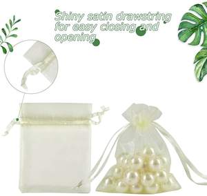 Sac en filet cadeau de Noël, sac à cordon coloré, sacs d'emballage pour viande séchée - Product Image 4