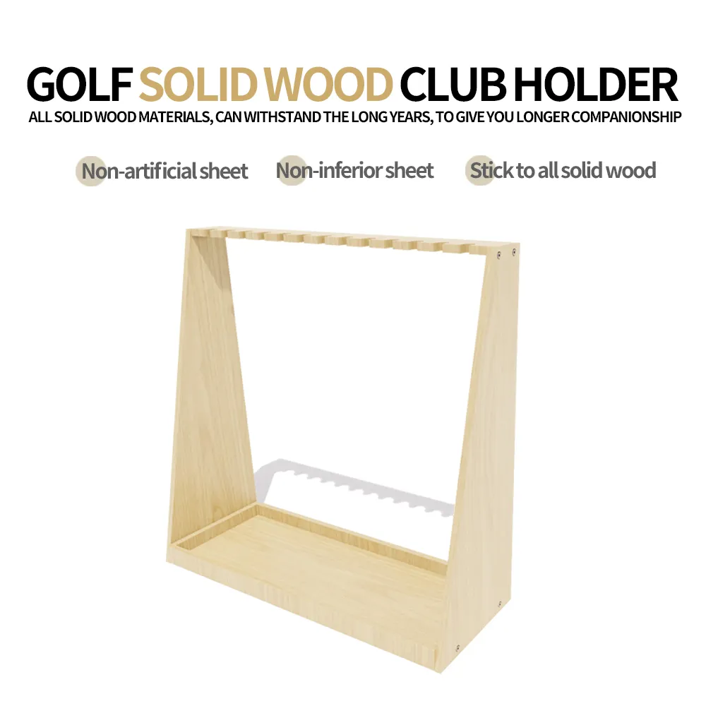 Organizer Houten Vloer Display Rack Voor 13 Clubs Indoor Gebruik Golf Putter Stand & Rack Houder Golf Organizer & Display Stand