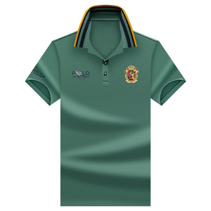 Camisa Casual Clásica de la Marca <span class=keywords><strong>Paul</strong></span> para Hombre, Verano, Holgada, Transpirable, Talla Grande, Manga Corta, Tejido de Punto, Sólida, Anti-Pilling - Product Image 5