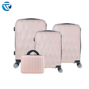 2024 nouveau matériel ABS mode sacs de voyage 4 pièces ensemble 14 20 24 28 pouces en gros personnalisé voyage bagages ensemble valise