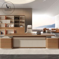Bureau de travail moderne de taille standard, mobilier de bureau en bois pour employés, bureau de direction