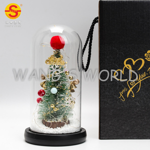 Giáng sinh cây ánh sáng <span class=keywords><strong>mini</strong></span> nhân tạo Cây giáng sinh trong Glass Dome với Lights đối với giáng sinh trang trí nội thất - Product Image 4