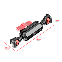 Bras articulé double rotule ARRI en alliage d'aluminium CNC 1/4'' avec tige d'extension pour caméras d'action, accessoires de fixation pour moniteur DSLR et cage