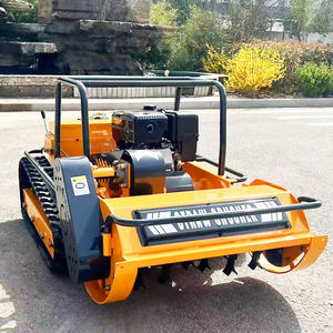 Tondeuse à gazon autotractée industrielle de 1200 mm, télécommandée, à essence, moteur 4 temps, débroussailleuse avec bac à herbe de 100 L - Product Image 2