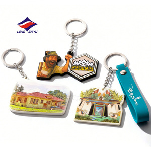 Longzhiyu 20 Jahre PVC-Design-Fabrik Individuelles Logo Gummi 2D Gestanzter PVC Weicher Kunststoff-Schlüsselanhänger Personalisiertes Geschenk für Kinder - Product Image 4