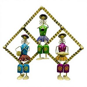 Art mural en métal artisanal, écologique, léger, design Art Déco, pour Diwali, cadeaux de retraite, salles de méditation à domicile et hôtels - Product Image 1