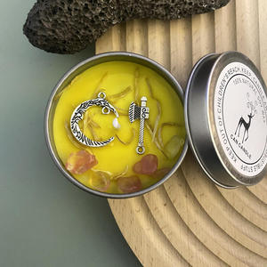 大豆ワックス7色宝石花香りキャンドル缶缶缶缶 - Product Image 6
