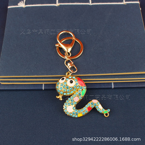 Portachiavi a forma di <span class=keywords><strong>serpente</strong></span> colorato in versione Q di Dington, simpatico portachiavi a forma di <span class=keywords><strong>serpente</strong></span> dello zodiaco per l'Anno <span class=keywords><strong>del</strong></span> <span class=keywords><strong>Serpente</strong></span>, accessorio per signore e signori. - Product Image 5
