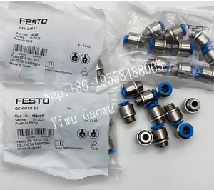 Conector Recto de Empuje Rápido FESTOs QSM-G1/8-4 186264 Original para Sistemas de Aire Comprimido de Automatización Industrial - Product Image 2