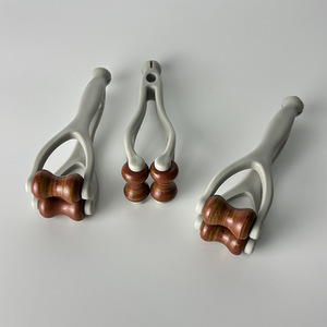 เครื่องนวด<span class=keywords><strong>นิ้ว</strong></span>แบบมือถือ ลูกกลิ้งคู่ หินสีแดงธรรมชาติ บรรเทาอาการปวดข้อตามจุดฝังเข็ม ดีไซน์ตามหลักสรีรศาสตร์ - Product Image 6