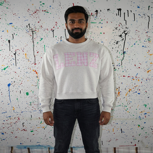 Sudadera con Capucha para Hombre LENZ ASH GREY, 100% Algodón, Apliques Bordados en ROSA CLARO, Estilo Vintage de Invierno, Secado Rápido, Transpirable - Product Image 1