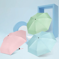 Hochwertige Geschenkbox im chinesischen Stil mit Fächer-Design, Damen-Vinyl-Sonnenschutz, Mini-Regenschirm für Sonne und Regen