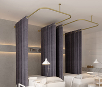 Rideau de porte personnalisé pour boutique de mariée, cloison de séparation pour lit de beauté, rideaux pour magasin de vêtements, cabine d'essayage en U, cabine d'essayage en L