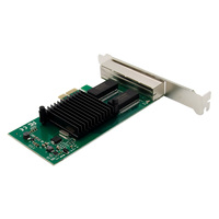 SUNWEIT kartu jaringan berkabel Internal, ST7233 I350AM4 Quad-Port Gigabit Ethernet PCI-E X1 untuk aplikasi Server